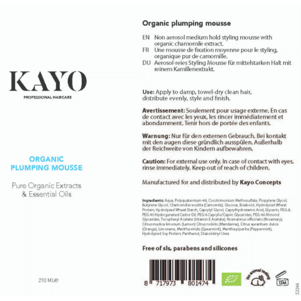 Kayo Organic Plumping Mousse